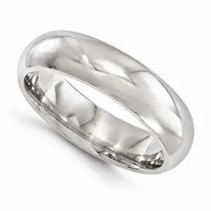 Edward Mirell Titanium Polished Band - 6mm