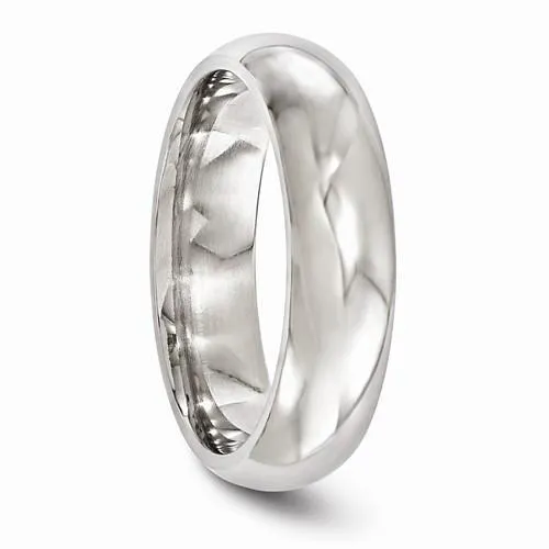Edward Mirell Titanium Polished Band - 6mm