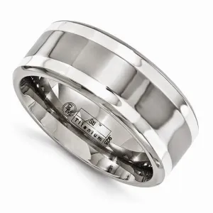 Edward Mirell Titanium With Sterling Silver Inlay - 9mm