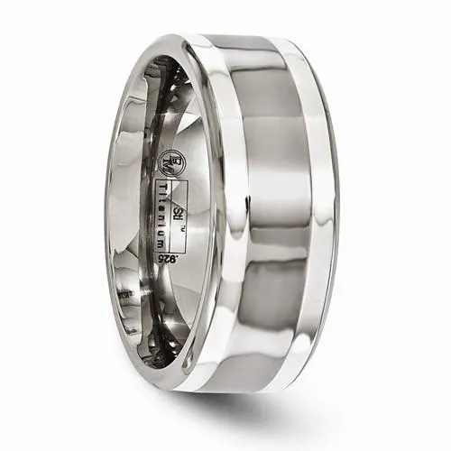 Edward Mirell Titanium With Sterling Silver Inlay - 9mm