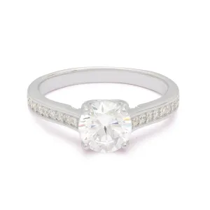 Effortless Solitaire Silver Ring