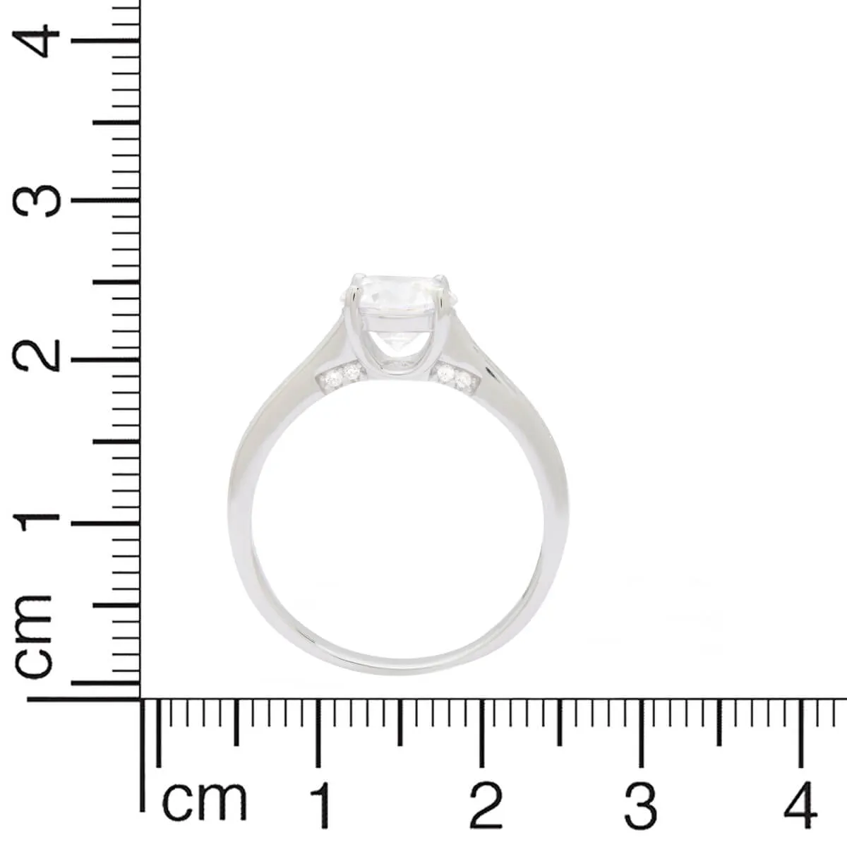 Effortless Solitaire Silver Ring