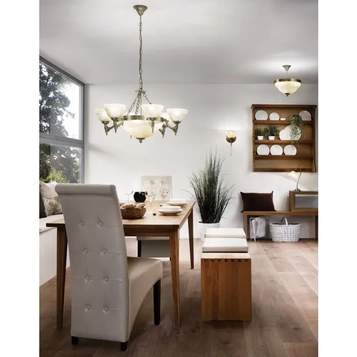 Eglo Lighting Marbella 3X60W E14 Antique Bronze
