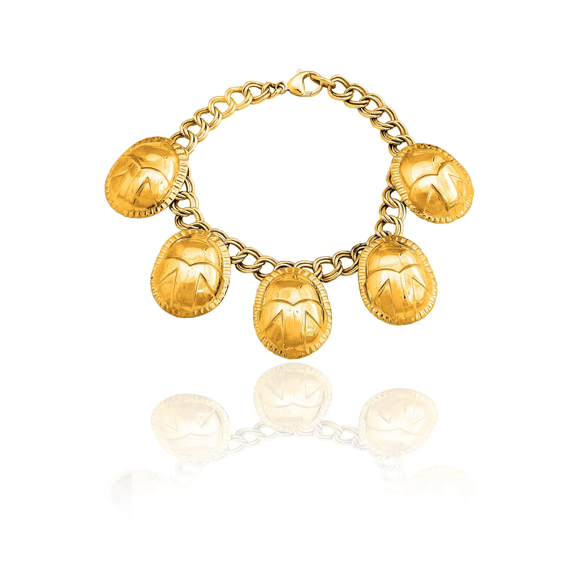 Egyptian Scarab Statement Bracelet