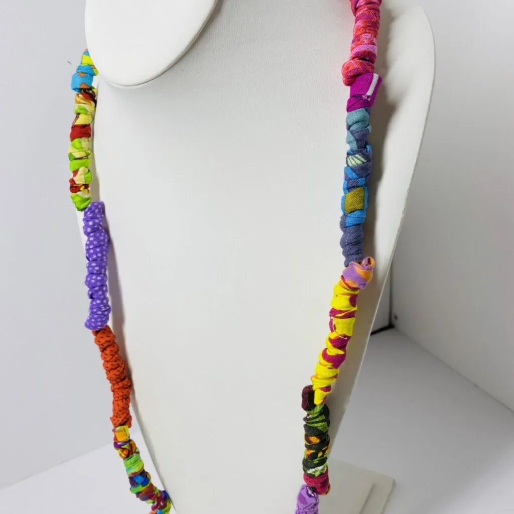 FICKLESTICKS Skinny Corkscrew Necklace - BLUES (NOT MULTI)