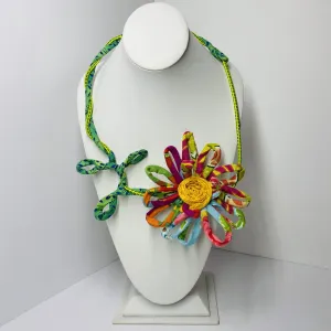 FICKLESTICKS Small Neck Flower - BLACK AND WHITE (YELLOW CENTER) (NOT MULTI)