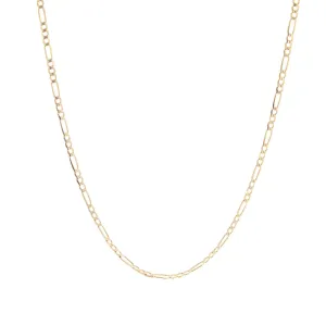 Figaro Chain - 14k Yellow Gold