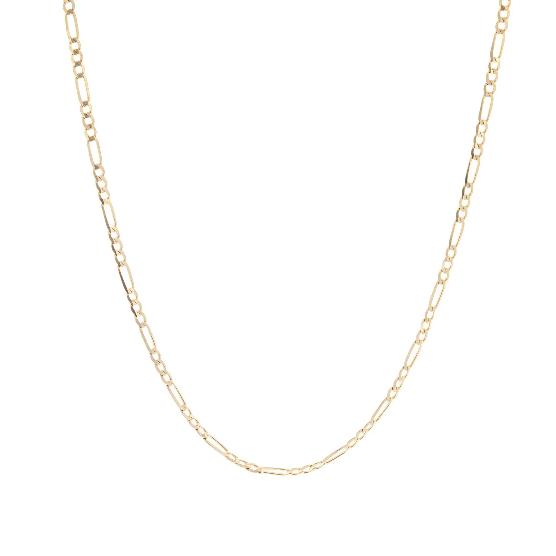 Figaro Chain - 14k Yellow Gold
