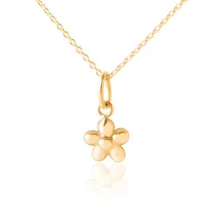 Flickering Flower Pendant - Yellow Gold