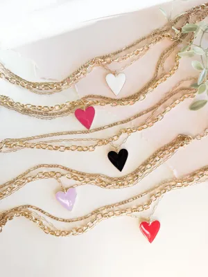 Golden Heartline Necklace