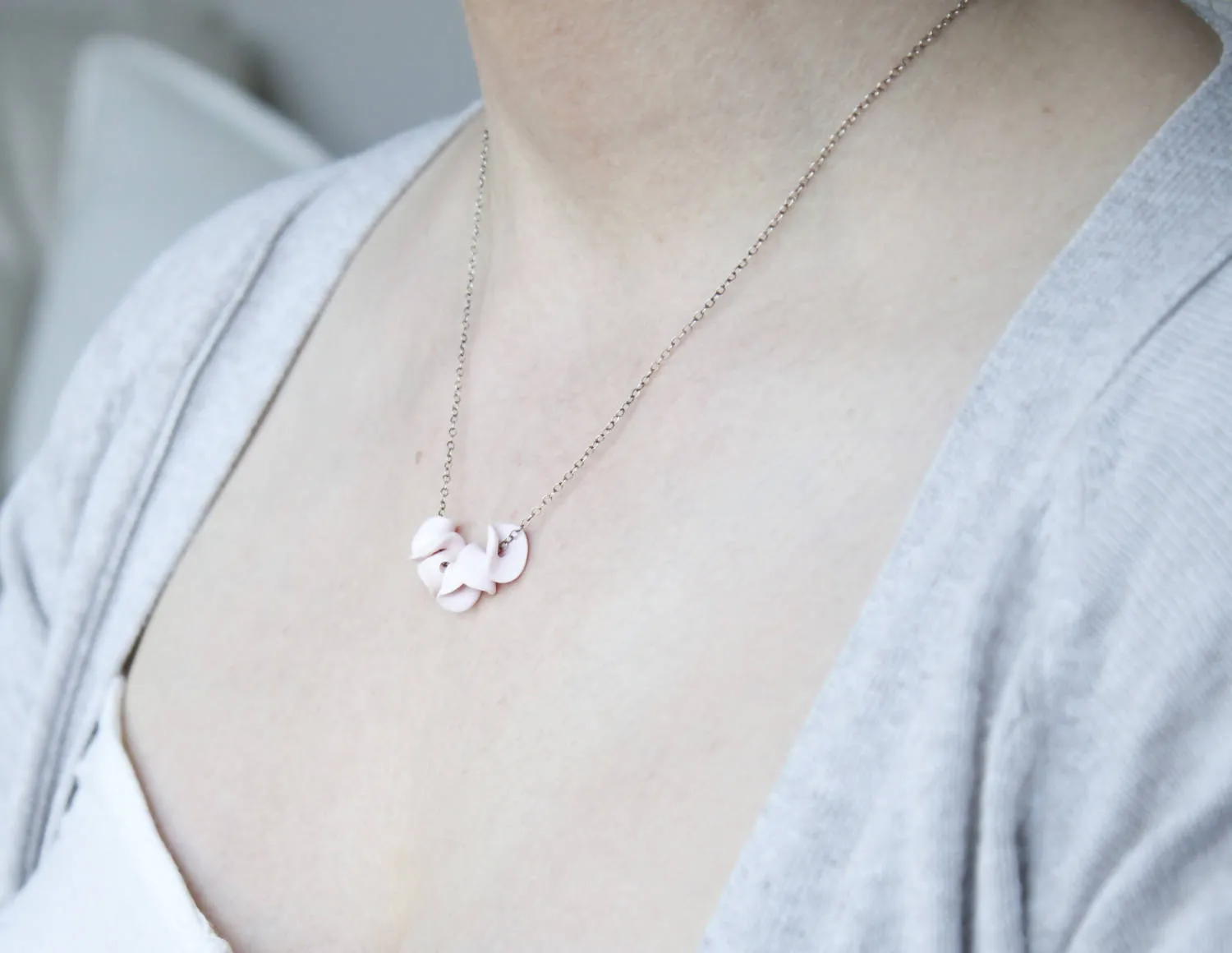 Hand Sculpted Petals Necklace