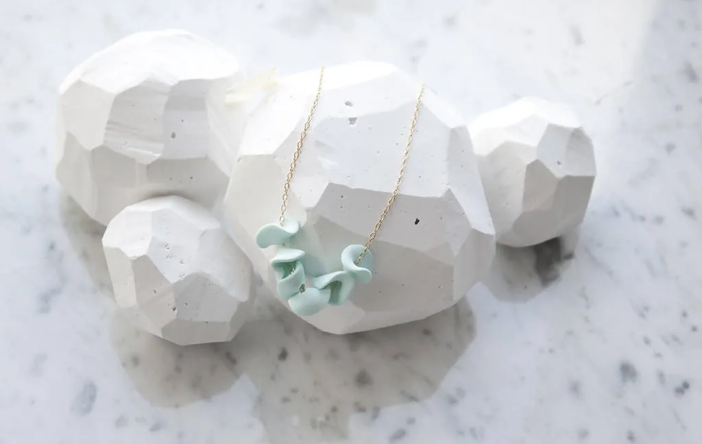 Hand Sculpted Petals Necklace
