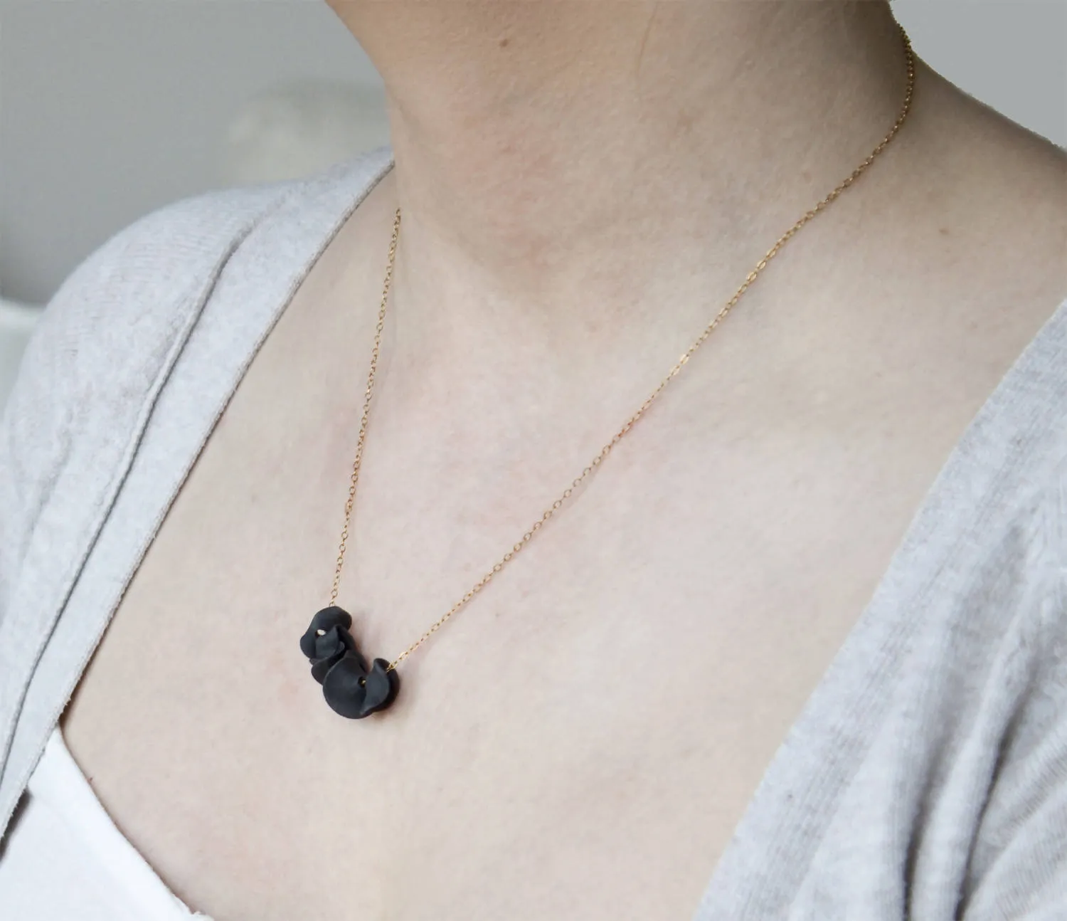 Hand Sculpted Petals Necklace