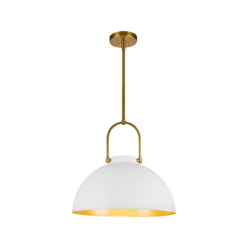 Harper 16-in White Socket Pendant