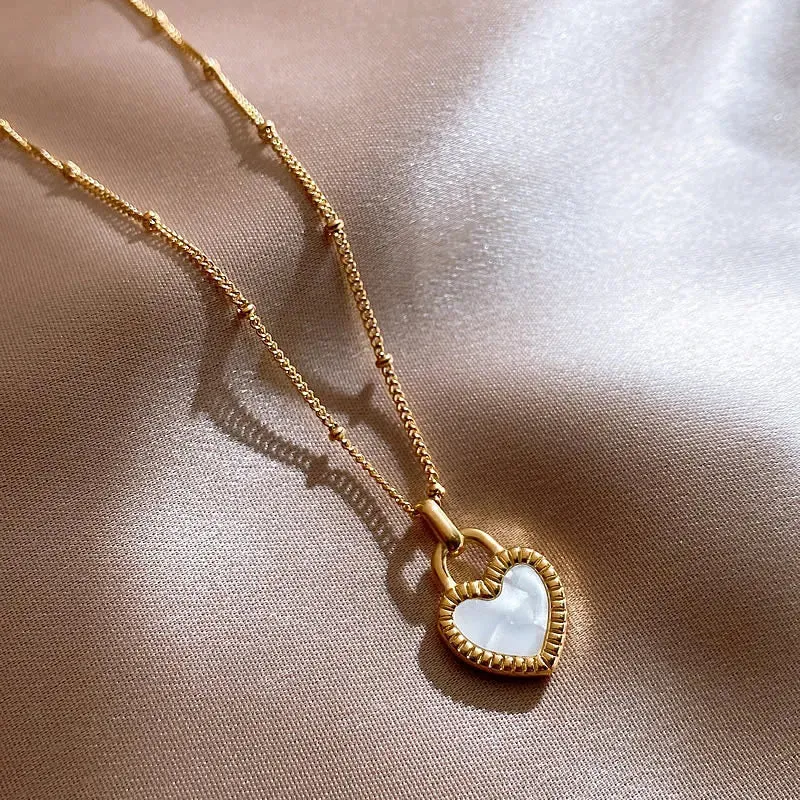 Heart Charm Locket Necklace