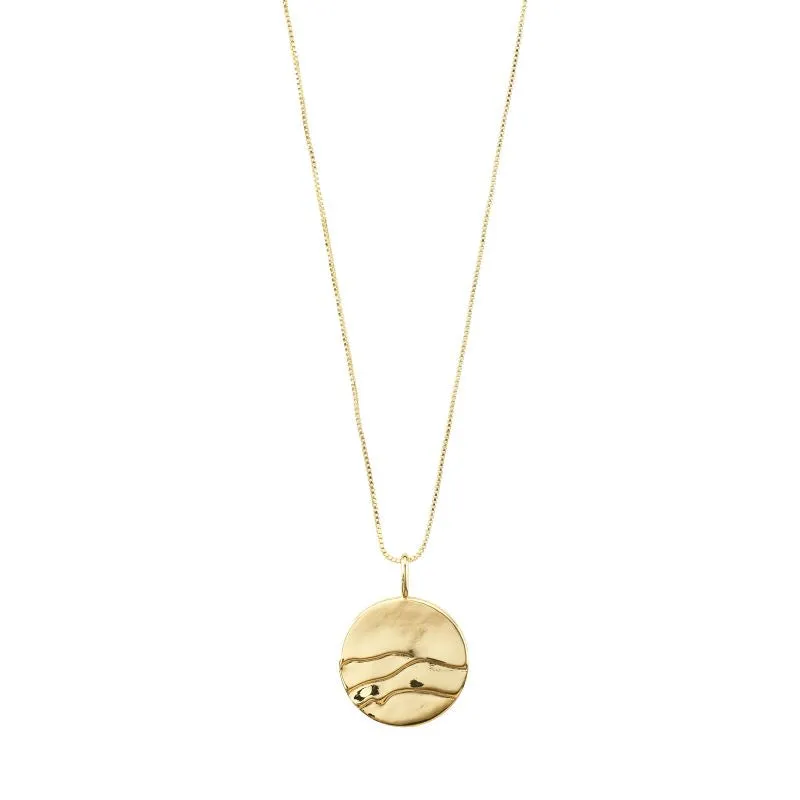 Heat Coin Pendant Necklace