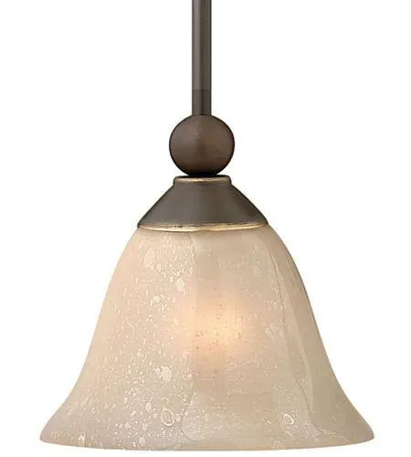 Hinkley Bolla 1 Light Mini Pendant Olde Bronze Amber Glass