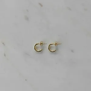 Hoop Studs Gold