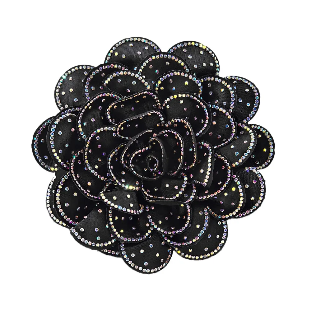 iLLASPARKZ Bling Studded Flower Brooch / Hair Clip