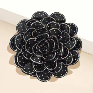 iLLASPARKZ Bling Studded Flower Brooch / Hair Clip