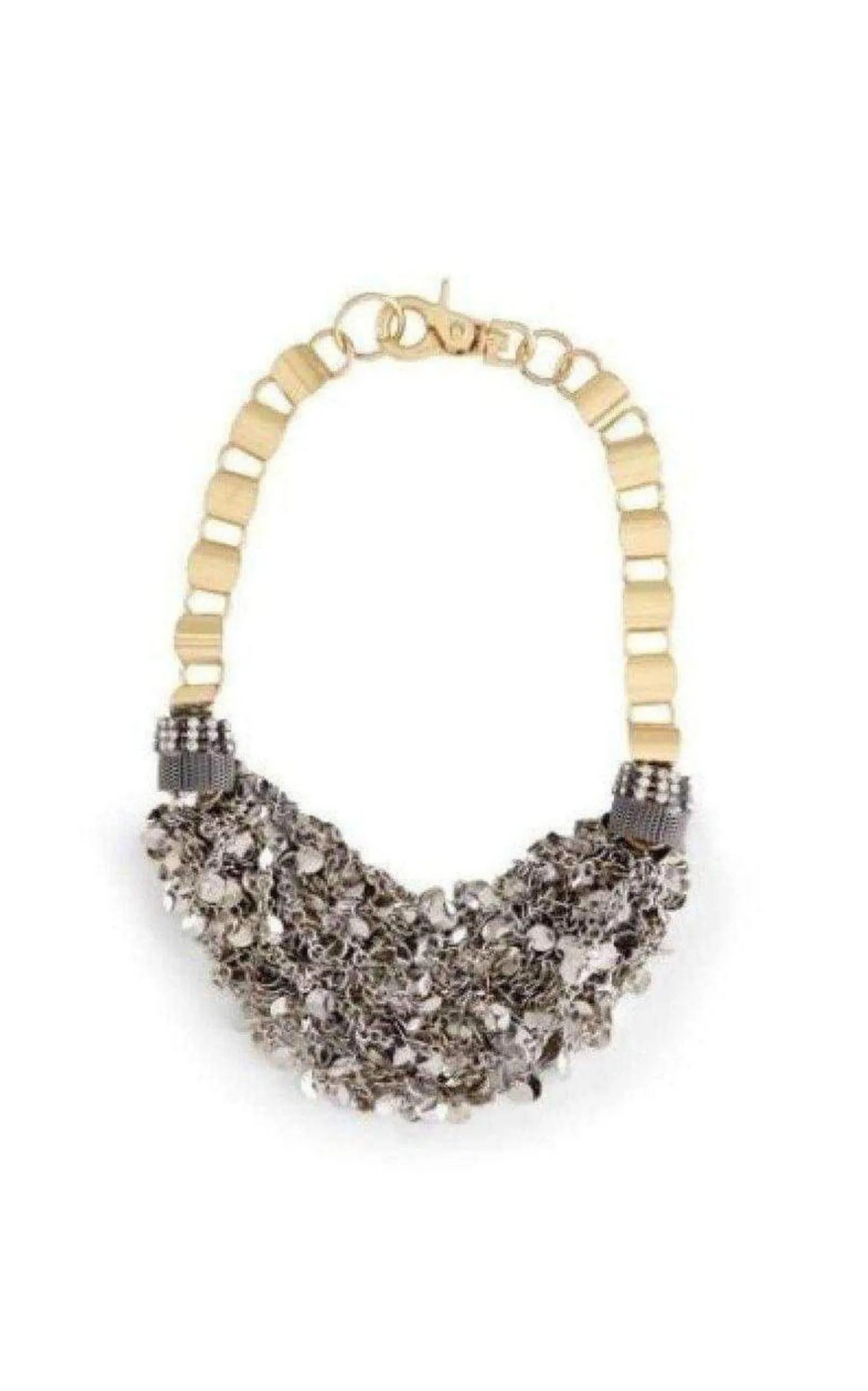 Inspired Gold Silver Mesh Necklace