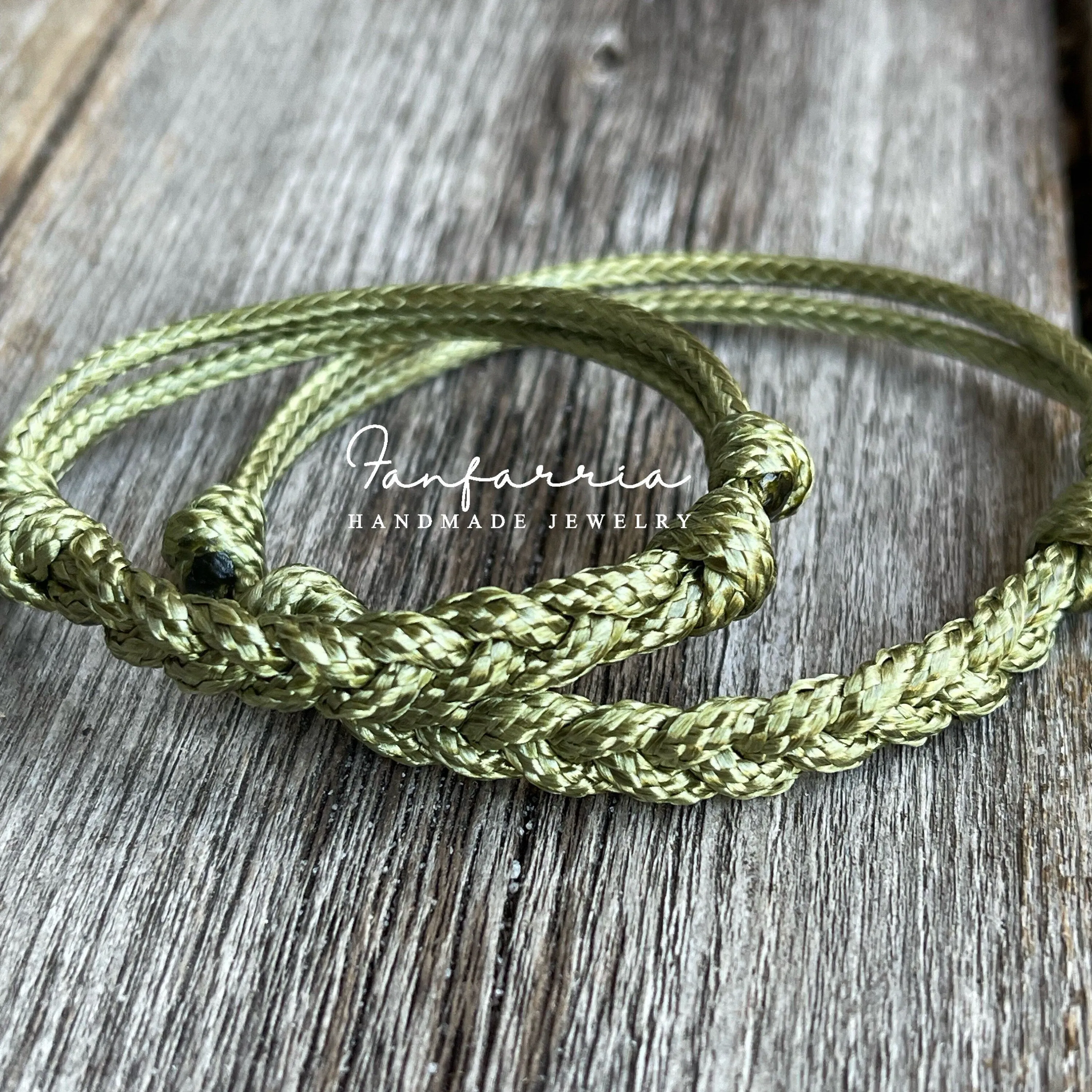 Islamorada, Olive Braid Family Bracelets, Matching Bracelets, Waterproof