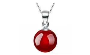 Jewelry Red Ball Necklace Pendants Fashion Natural Stone Pendants For Women