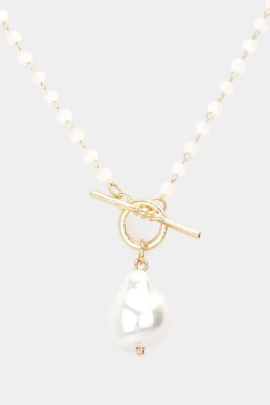 Living Life Pearl Bead Necklace