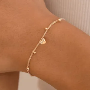 Lover Tan Cord Bracelet | Silver
