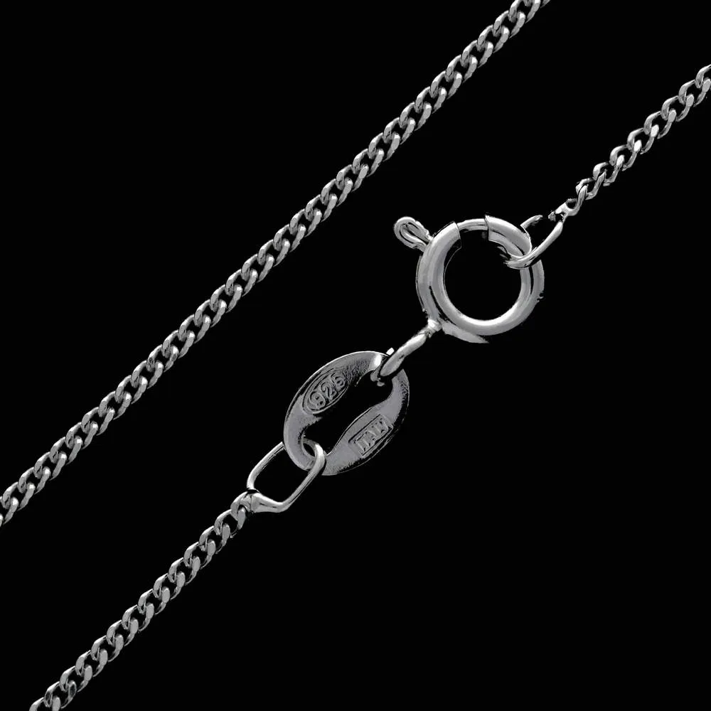 Made in Italy - 925 Sterling Silver Delicate Diamond Cut 1.1 mm chain - GCH009