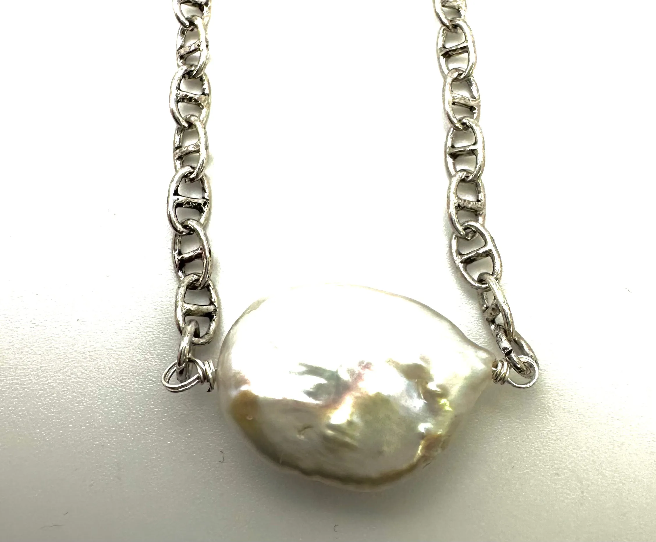 Mariner Chain with Pearl Necklace