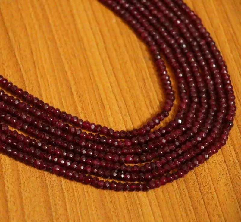 Maroon onyx necklaces