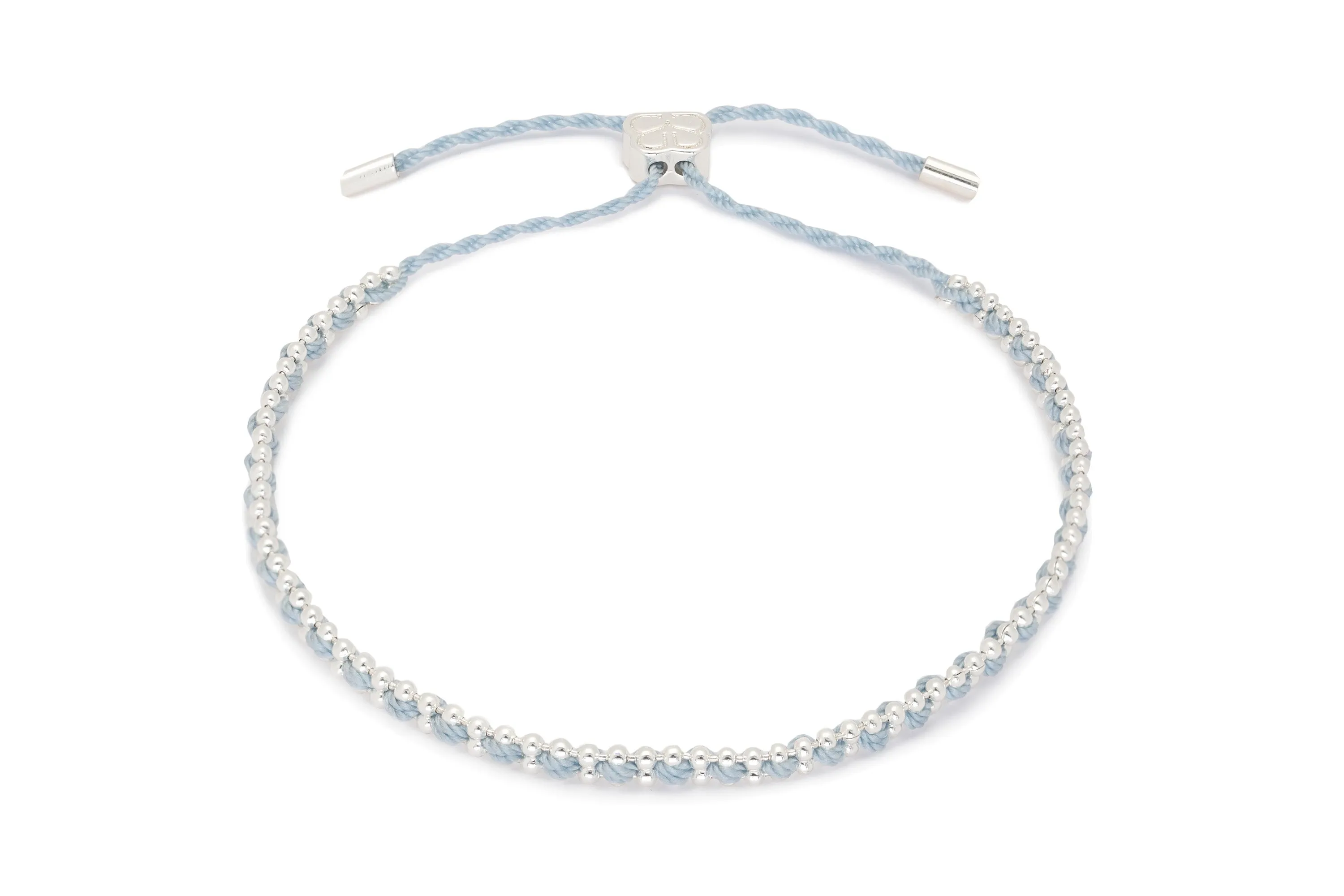 Maui Silver Beaded Stacking Bracelet