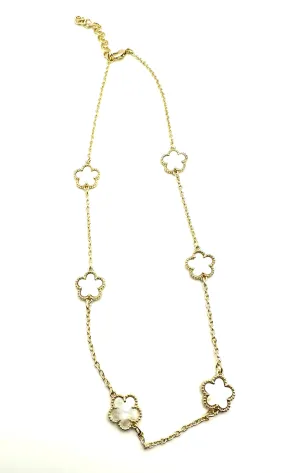 Mini Flower MOP Necklace