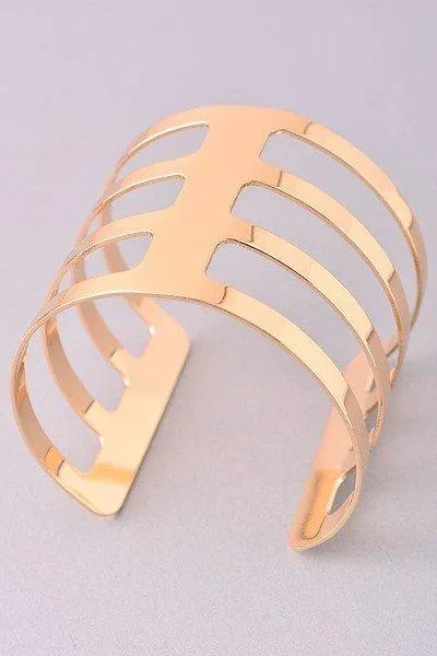 Modern Gold cuff bracelet