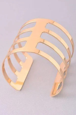 Modern Gold cuff bracelet
