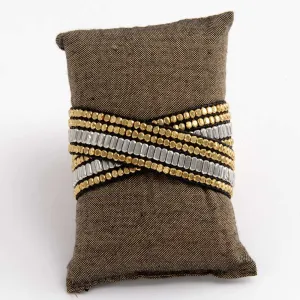 Modern Metal Wrap Bracelet