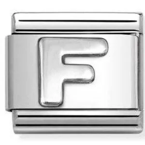 Nomination Classic Link with Letter 'F'