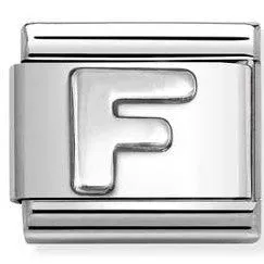 Nomination Classic Link with Letter 'F'