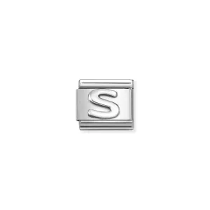 Nomination Composable Link Letter S, Silver