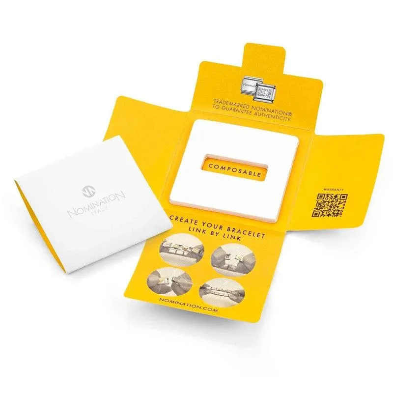 Nomination Composable Link Letter S, Silver