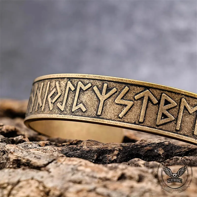 Nordic Rune Stainless Steel Viking Cuff Bracelet