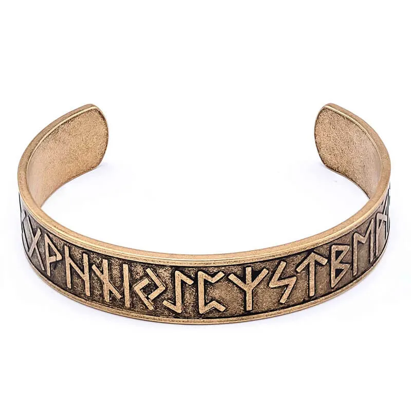 Nordic Rune Stainless Steel Viking Cuff Bracelet