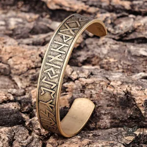 Nordic Rune Stainless Steel Viking Cuff Bracelet