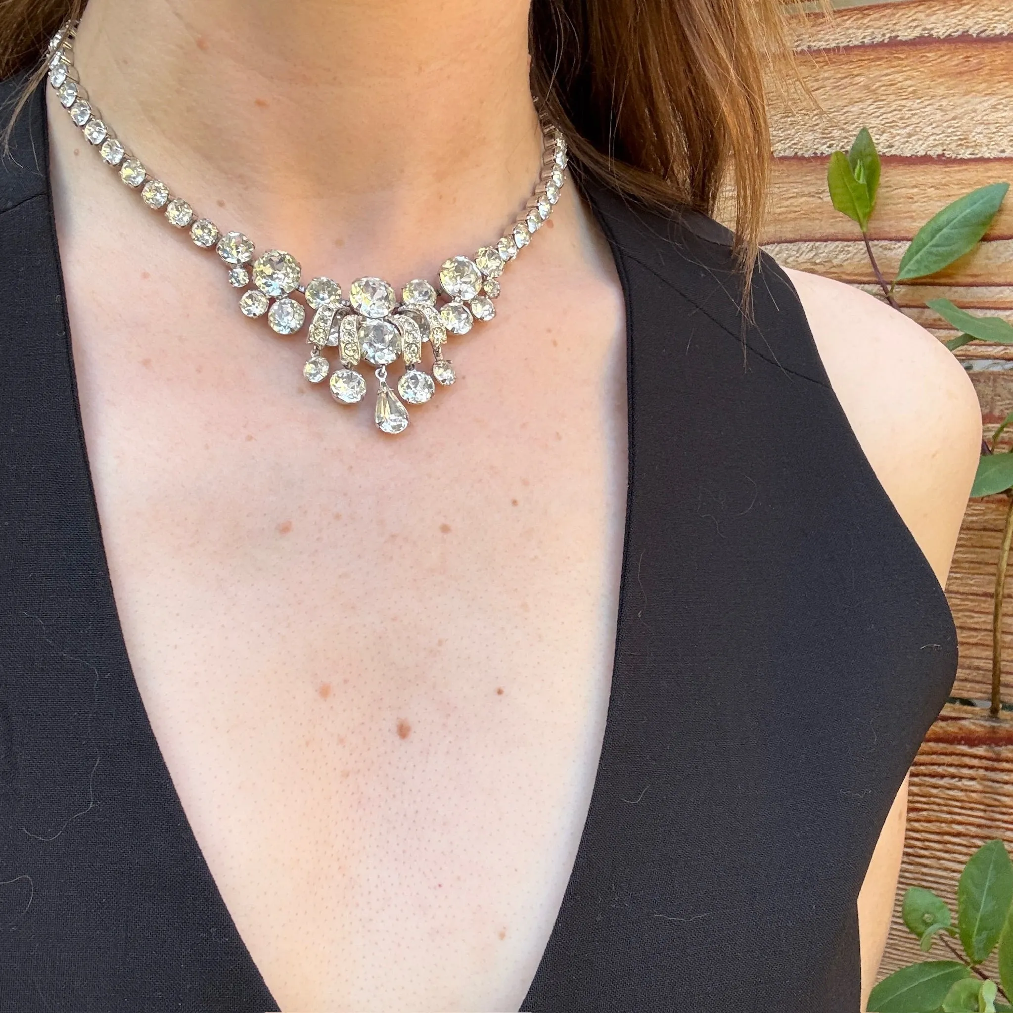 Opulent Swarovski Crystal Necklace by Eisenberg