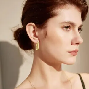 Oval Gold Hoops