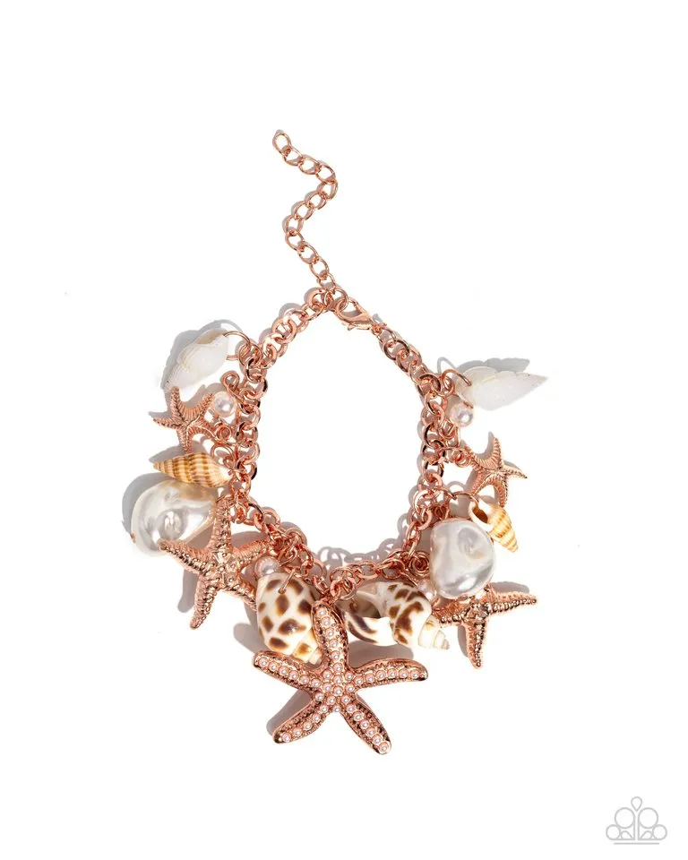 Paparazzi Bracelet ~ Seashell Song - Copper