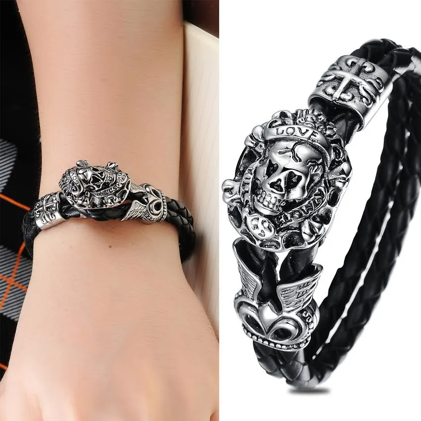 Pirate Skull Men's Bracelet