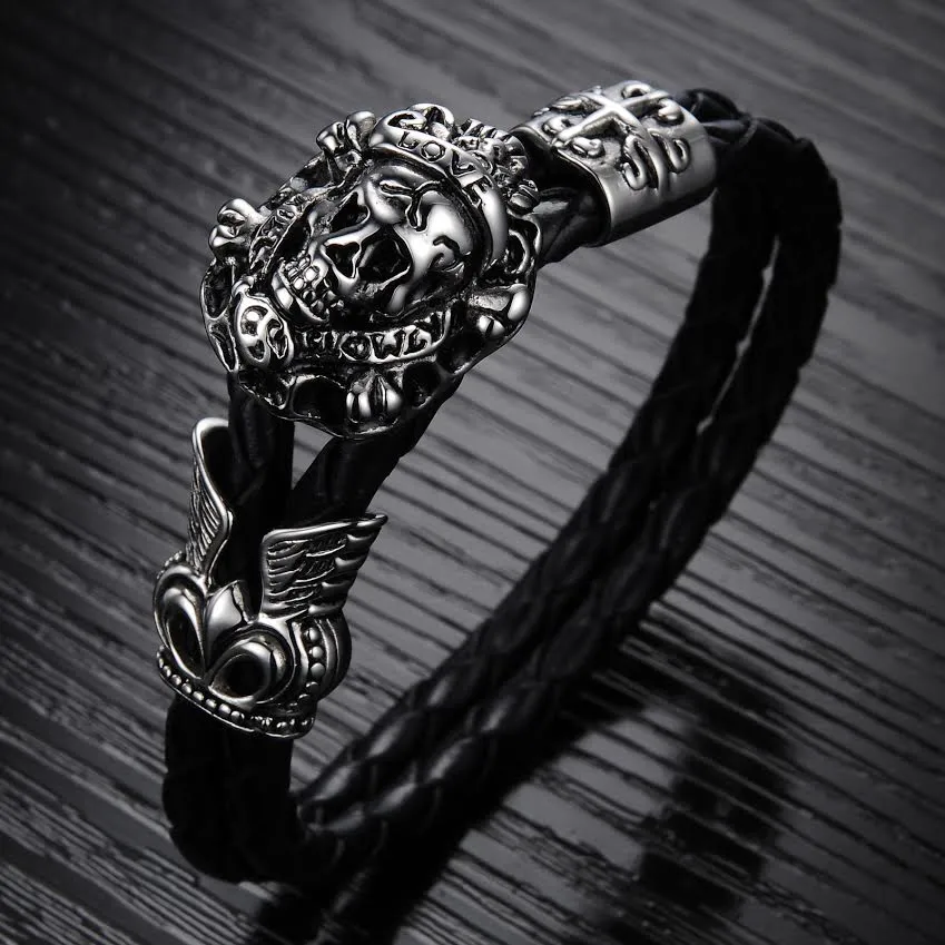 Pirate Skull Men's Bracelet