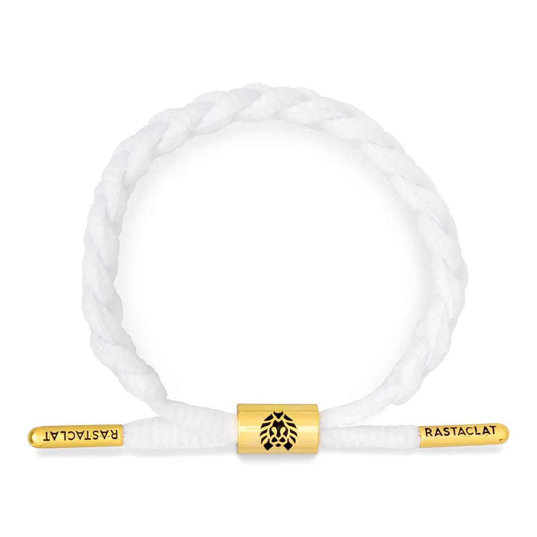 RASTACLAT ZION II - Solid Braided Bracelet - Gold Plated Collection